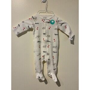 NWT Carter's Child of Mine White Plane Sleeper - 3-6M